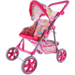 Woopie Royal Spacerówka Wózek Dla Lalek Serca Kolorowe