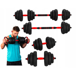 Hms Zestaw Sztangielki Regulowane Hantle Kettlebell Sztanga 20