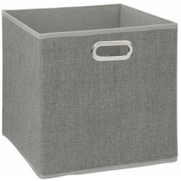 Pudełko materiałowe do regału 31x31 cm szare jasne