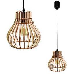 Team Skandynawska lampa wisząca 137623620200 klatka drewniana