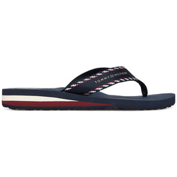 Japonki Tommy Hilfiger Webbing Beach Sandal FW0FW09038 Granatowy