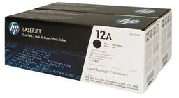 Tonery Oryginalne HP 12A (Q2612AD) (Czarne) (dwupak)