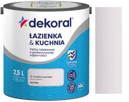 Dekoral Farba Łazienka I Kuchnia Kropla Szarości Mat