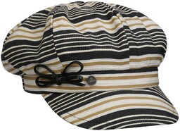 Czapka Kaszkiet Denova Stripes by Lierys, czarny, One