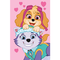 Jerry Fabrics Koc polarowy 100x150 Psi Patrol różowy