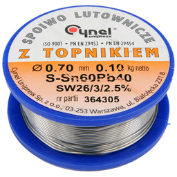 Toya Spoiwo lutownicze sn60pb40 0,7/100 Cynel 76806