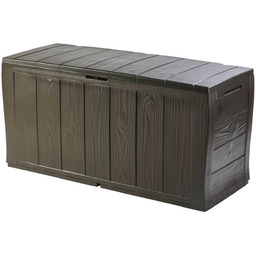 Skrzynia ogrodowa Keter Sherwood Storage Box 270L, brązowa