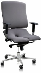 Krzesło steel standard grafitowy asana seating z podłokietnikami
