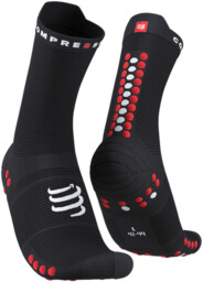 COMPRESSPORT Skarpety ProRacing Socks V4 Run High Black/Red