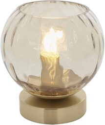 Lampa stołowa szklana złota okrągła 91973 z serii