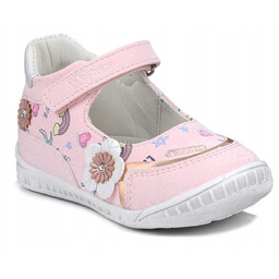 Baleriny buty dziewczęce na rzep Wojtyłko 23705 20