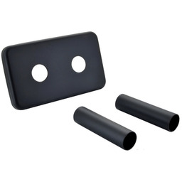 Sapho TWIN BLACK Rozeta maskująca do zestawu przyłączeniowego