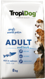 Tropidog Premium Adult Small Breeds Łosoś Z Ryż