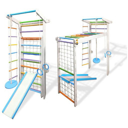 Babygame Domowy Plac zabaw Drabinka Czempion biało-kolorowa