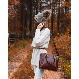 Elegancki kuferek ze skóry naturalnej DAN-A T255 koniak