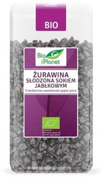 ŻURAWINA SŁODZONA SOKIEM JABŁKOWYM BIO 400 G BIO