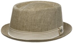 Kapelusz Tekstylny Herringbone Pork Pie by Lierys, beżowy,
