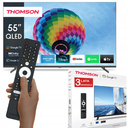 Telewizor 55" Qled 4K Uhd Asystent Google Smart