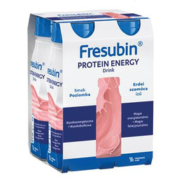 Fresubin Protein Energy Drink smak poziomka, 4 x