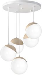 Milagro SFERA WOOD MLP5426 lampa wisząca biała