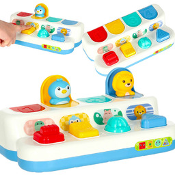 Gra Zręcznościowa dla Dzieci Edukacyjna Wbijak Montessori Zwierzątka