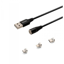 Savio Kabel magnetyczny USB - USB typ C,