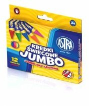 Kredki świecowe JUMBO 12 kolorów ASTRA /316118005/