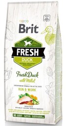 Brit Fresh Duck Millet Adult Run Work 12kg