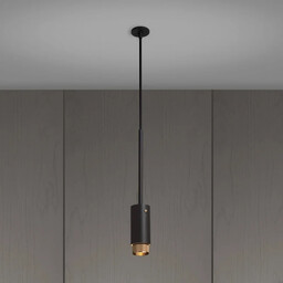 Lampa wisząca punktowa Exhaust Linear Stalowa Grafitowa