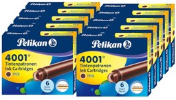 Naboje pióra wiecznego krótkie 4001 PELIKAN 60szt