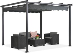 Pergola tarasowa wolnostojąca Teneryfa 3 x 3m szara