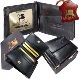 Mały Ekskluzywny Skórzany Portfel Męski Banknotówka Ochrona Kart