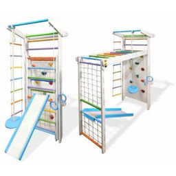 Babygame Domowy Plac zabaw Drabinka Czempion Plus biało-kolorowa