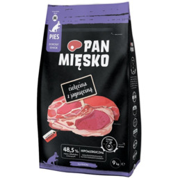 PAN MIĘSKO Cielęcina z jagnięciną dla seniorów chrupki