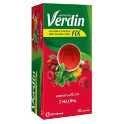 Verdin Fix z maliną, 20 saszetek