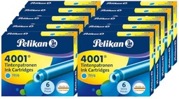 Naboje pióra wiecznego krótkie 4001 PELIKAN 60szt