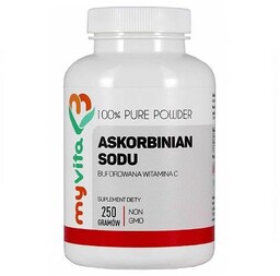 MyVita Askorbinian sodu (Buforowana Witamina C) Proszek, 250g