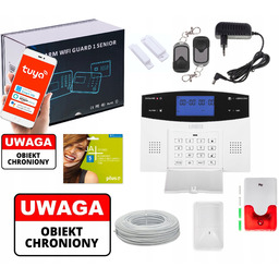 Przewodowy Alarm LCD Gsm Wifi Tuya Senior Guard