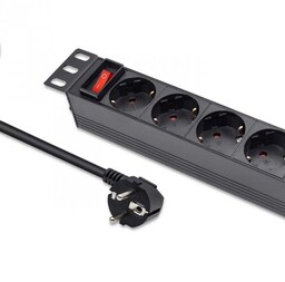 Qoltec Listwa zasilająca PDU do RACK 10" 1U