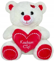 Maskotka Miś Kocham Cię z sercem - 25cm