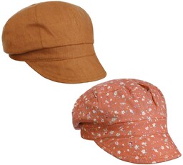 Czapka Dwustronna Millefleurs by Lipodo, rdzawy, L (57-58
