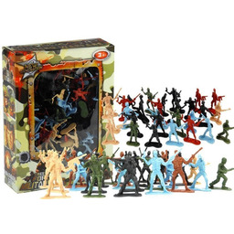 Duży Zestaw Żołnierzyków Militarny Wojsko