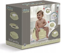 Nocnik 3w1 Dolu beżowy dla dzieci 18m+ Nocnik,