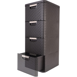 Curver Regał Z 4 Szufladami Szafka Komoda Łazienkowy