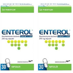 Zestaw ENTEROL 250 mg, 2 x 30 kapsułek