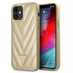 Guess GUHCP12SPUVQTMLBE iPhone 12 mini 5,4" złoty/gold hardcase