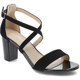 Filippo Czarne Sandały Eleganckie Damskie Buty