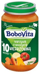 BoboVita Warzywa z soczystą wieprzowiną po 10 miesiącu,