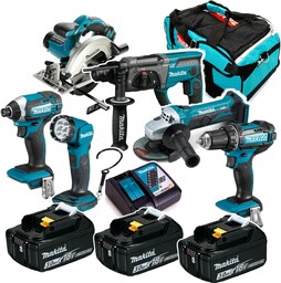 Akumulatorowy Zestaw Combo Makita DLX6068PF 18V 3X3AH lxt