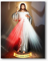 Jezus Miłosierny, nowoczesny obraz religijny plexi